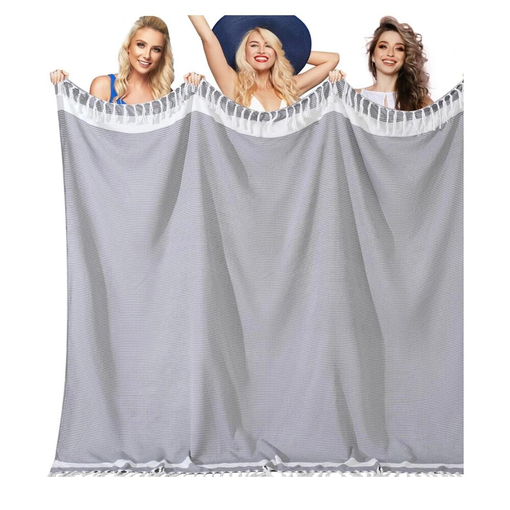 Turkish Beach Towel 100% Cotton Extra Large Turkish Bath Gym Pool Yoga Towels